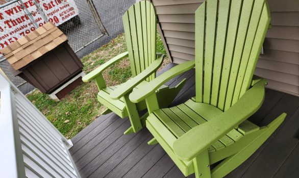 Poly Adirondack Rocker - Premium Green - $366