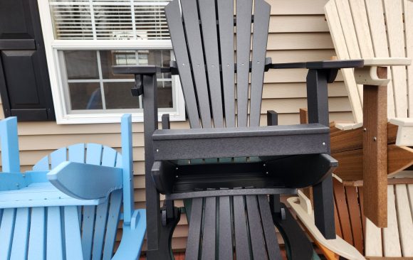Poly Adirondack Chair - Standard Black - $249