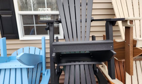 Poly Adirondack Chair - Standard Black - $249