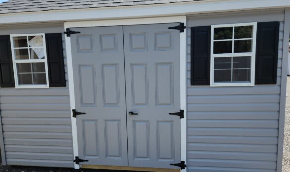 8x12 Vinyl Cape Shed - Loft, Double Doors - Stock #52-56, $4222