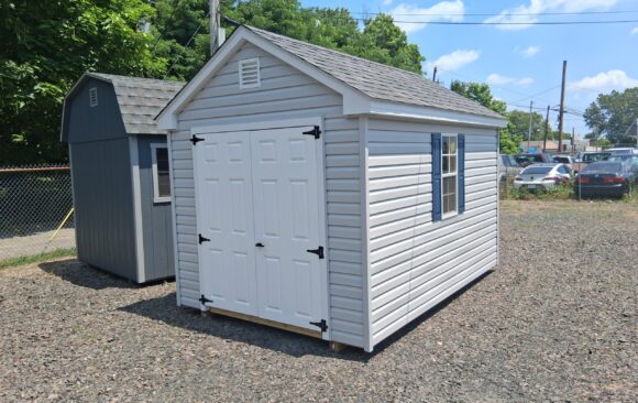 8x12 Vinyl Cape Shed - Windows, Loft - Stock #58-26, $4172