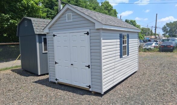 8x12 Vinyl Cape Shed - Windows, Loft - Stock #58-26, $4172