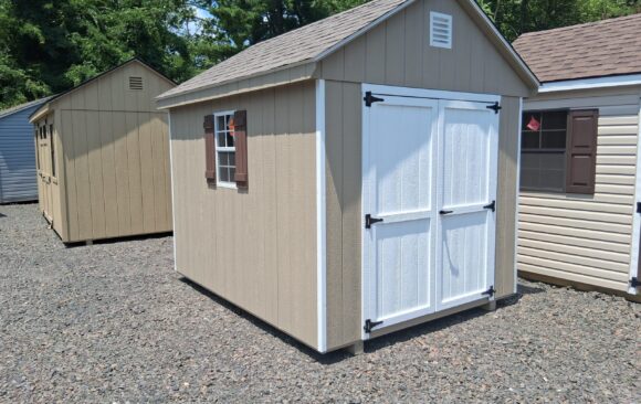 8x10 Wood Cape Shed - Double Doors, Loft - Stock #59-26, $3645