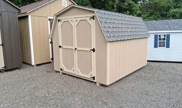 8x10 wood mini barn stk#43-26 $3042.00