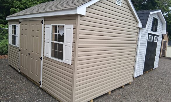 10x16 Vinyl Cape Shed - Loft, 7’ Walls - Stock #56-26, $5890